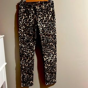 Kate spade animal print jeans